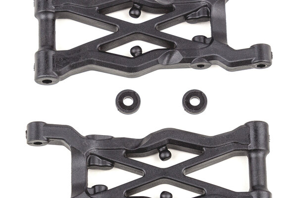 Team Associated RC10B6.2 Factory Team Rear Suspension Arms, 75mm, Carbon