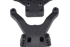Team Associated RC10B6 Factory Team Top Plate Ballstud Mount, Carbon