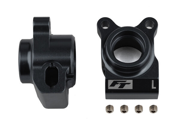 Team Associated RC10B6.2 FT Rear Hubs, Black Aluminum