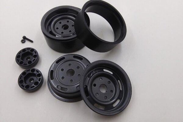 Cross RC Stamped Metal Wheels (pr.): SP4, FR4, SU4