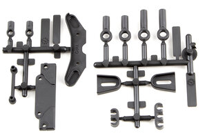 Team Associated RC10B6.3 Tower Covers, Wire Clips, Rod Ends