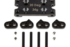 Team Associated RC10B6 Factory Team Steel Bulkhead; 20 Degrees