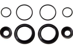 Team Associated 12mm Shock Collar and Seal Retainer Set, Black