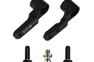 Team Associated FT Aluminum Steering Bellcrank +3mm, Black Team Associated FT Aluminum Steering Bellcrank +3mm, Black