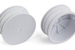 Team Associated Front Wheels, 12mm Hex 4WD Front 2.2in Wheels, White