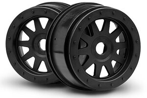 HPI Racing TR-10 Glue-Lock Wheel Black (120X60mm/2pcs) Super SC5 Flux