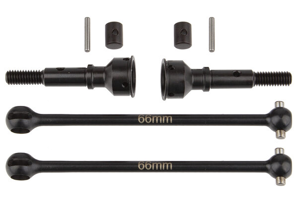 Team Associated RC10B74.1 Rear CVA Set, 66mm