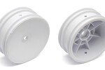 Team Associated ASC9690  2WD Front Wheels, 2.2 in, 12 mm Hex, White
