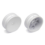 Team Associated ASC9690  2WD Front Wheels, 2.2 in, 12 mm Hex, White