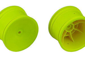 Team Associated 2WD/4WD Rear Wheels, 2.2 in, 12 mm Hex, Yellow