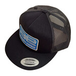 Team Associated AE Logo Trucker Hat, Flat Bill Black