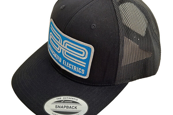Team Associated AE Logo Trucker Hat, Curved Bill, Black