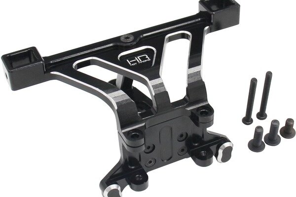 Hot Racing Aluminum Front Body Mount, for Traxxas E-Revo 2 (Black)