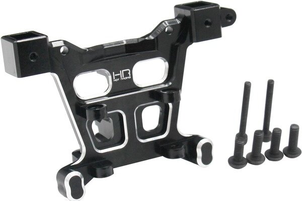 Hot Racing Aluminum Rear Body Mount (Blac for Traxxas E-Revo 2
