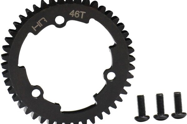 Hot Racing HRAERVT46M01  46 Tooth 1 Steel Spur Gear, for E Revo 2, X-Maxx & XO-1