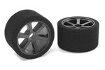 Corally (Team Corally) Attack Foam Tires - 1/12 Circuit - 30 Shore Pink -