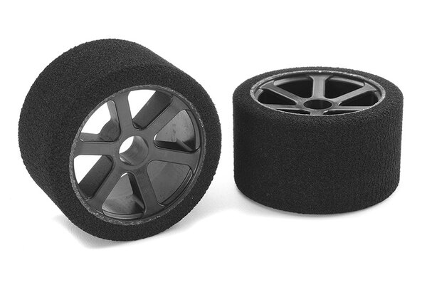 Corally (Team Corally) Attack Foam Tires - 1/12 Circuit - 30 Shore Pink -