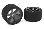 Corally (Team Corally) Attack Foam Tires - 1/12 Circuit - 35 Shore Double Pink