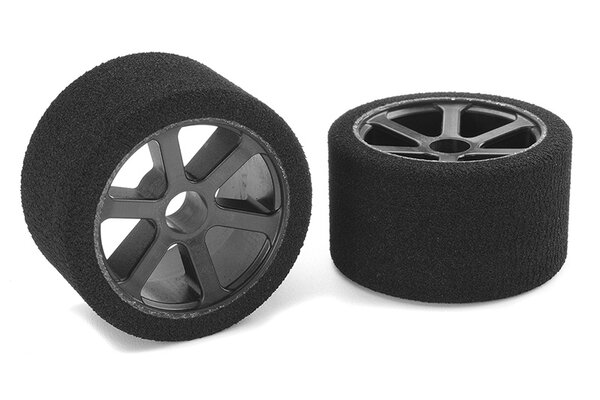 Corally (Team Corally) Attack Foam Tires - 1/12 Circuit - 35 Shore Double Pink