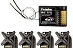 Futaba RS617FS Receiver Combo w/ 4x S3004 Servos