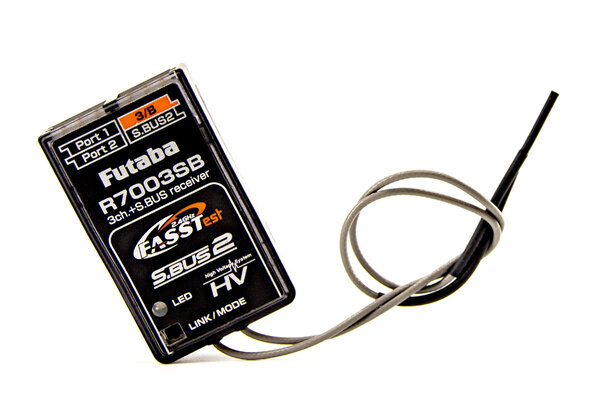 Futaba R7003SB 2.4GHz FASST 3-Channel BiDirectional High Voltage