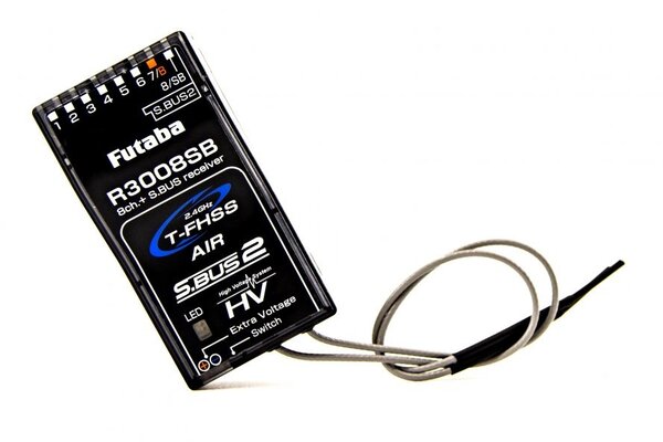 Futaba R3008SB 2.4GHz T-FHSS S.Bus High Voltage Telemetry