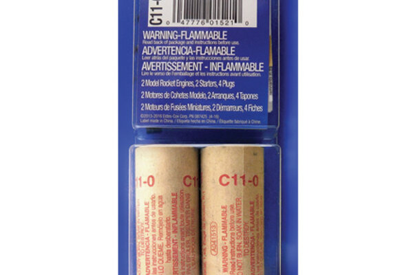 Estes Rockets EST1521  C11-0 Model Rocket Engines (2pk)