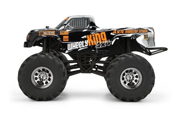 HPI Racing Mini GT-1 Truck Painted Body (Black/Gray) Wheely King