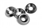 HPI Racing Cone Washer 3X9X2mm (Gunmetal/4pcs) E10