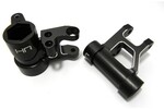 Hot Racing Black Aluminum Steering Servo Saver Bell Crank, for Losi 5iv
