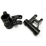 Hot Racing Black Aluminum Steering Servo Saver Bell Crank, for Losi 5iv