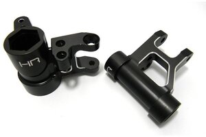 Hot Racing Black Aluminum Steering Servo Saver Bell Crank, for Losi 5iv