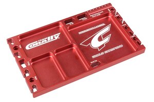 Corally (Team Corally) CNC Aluminum Multi-Purpose Ultra Parts Tray; Red