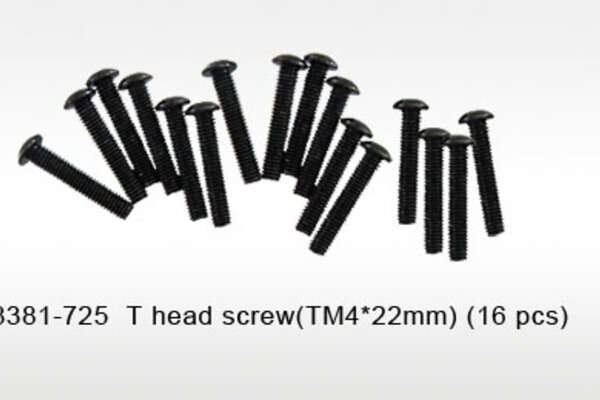 DHK Hobby T Head Hex Screws (4x22mm) (16)