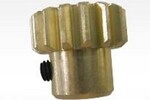 DHK Hobby Motor Pinion Gear 15T Mod 1 w/ Set Screw (M4x4mm), for Zombie