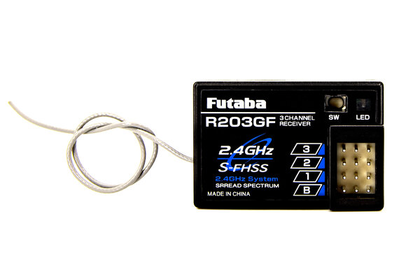 Futaba FUT01102237-3   R203GF 2.4GHz S-FHSS 3-Channel Receiver