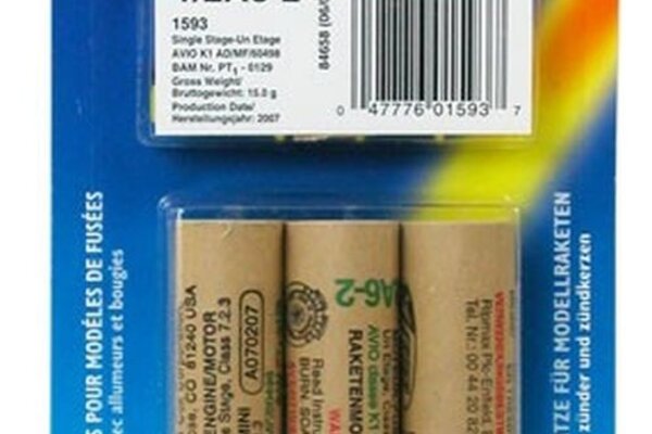 Estes Rockets EST1593  1/2A6-2 Model Rocket Engines (3pk)