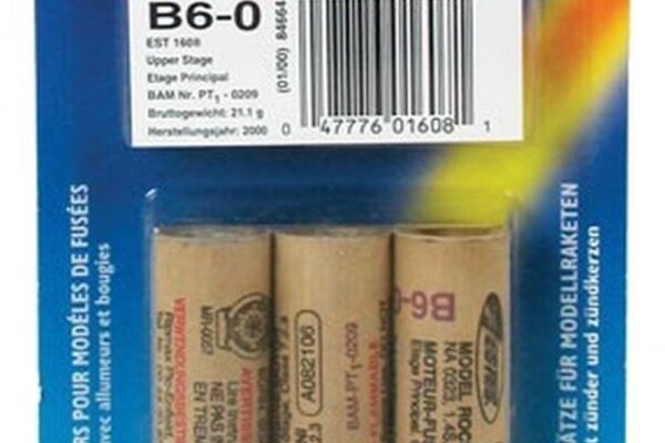 Estes Rockets EST1608  B6-0 Model Rocket Engines (3pk)