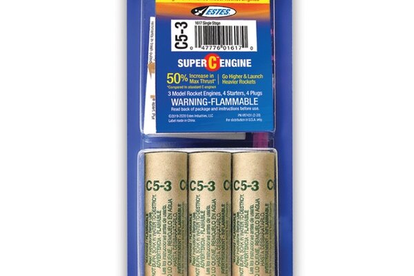 Estes Rockets EST1617  C5-3 SUPER C ENGINE 3 PACK