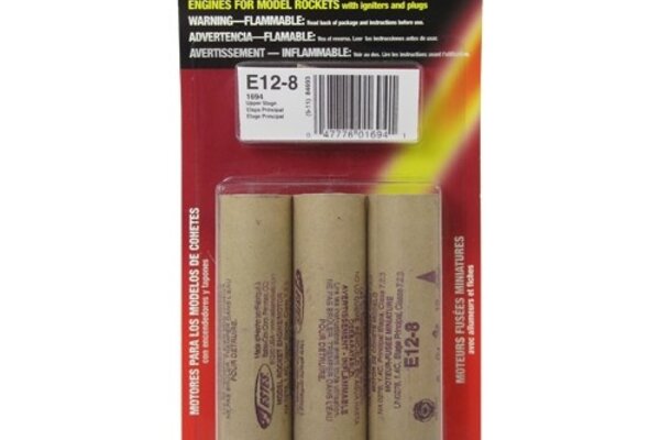 Estes Rockets EST1694  E12-8 Model Rocket Engines (3pk)