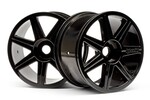 HPI Racing 7 Spoke Black Chrome Trophy Truggy Wheel