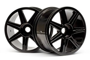 HPI Racing 7 Spoke Black Chrome Trophy Truggy Wheel