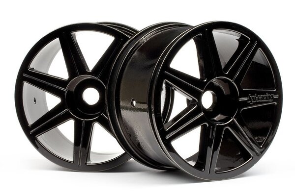 HPI Racing 7 Spoke Black Chrome Trophy Truggy Wheel
