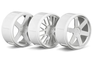 HPI Racing Wheel Set (White)(Micro RS4)