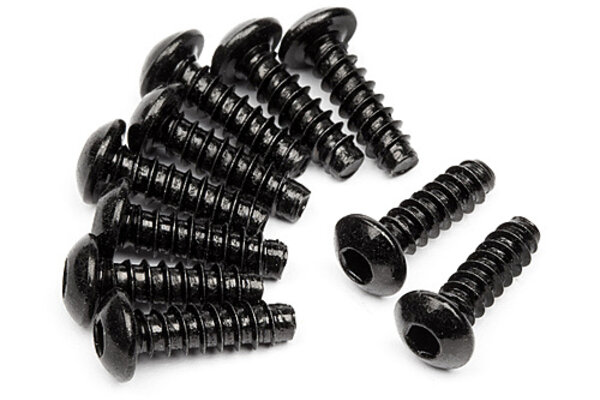 HPI Racing Tp. Button Head Screw M3X10mm (Hex Socket/10pcs)