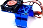 Hot Racing Blue Multi Mount Fan, Heat Sink, 36mm Motors