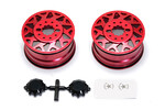CEN Racing American Force H01 CONTRA Wheel (Red, with Black Cap)