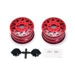 CEN Racing American Force H01 CONTRA Wheel (Red, with Black Cap)