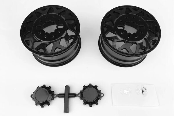 CEN Racing American Force H01 Contra Wheels (Black w/ Black Cap)