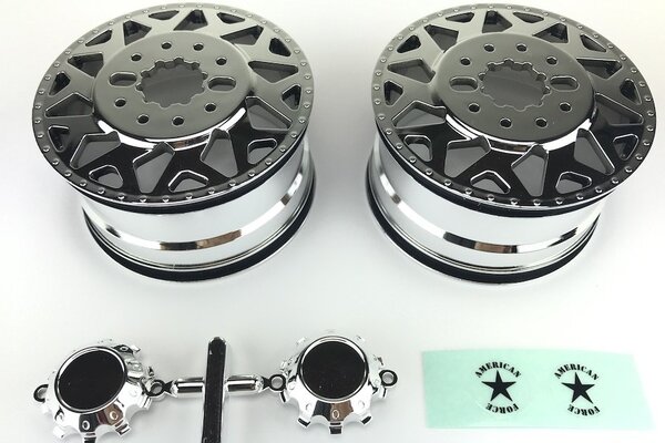 CEN Racing American Force H01 Contra Wheel Chrome w/ Chrome Cap